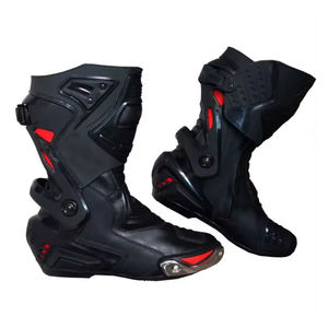 Botas de cuero de moto personalizadas para ciclista profesional, botas de moto de carreras de calidad superior al por mayor - Product Image 5