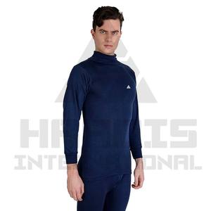 Camiseta ajustada de manga larga con cuello redondo y nuevo estilo, Camiseta de algodón con Panel de Color en contraste de diseño de moda para hombres - Product Image 2