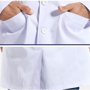 Bata de laboratorio de bolsillo funcional médico último diseño cómodo de alta calidad hecho a medida al por mayor - Product Image 4