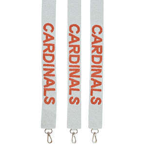 Custom Woo Pig Sooie Beaded Purse Strap - Team Color <b>Elastic</b> Stretch <b>Cord</b> Handbag Strap - Bulk Wholesale OEM for Fan Gameday - Product Image 3