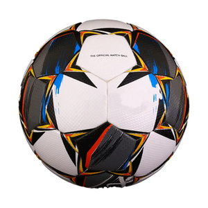Ballon de football hybride de sport pour adultes, matériau PU à texture thermocollée, 32 panneaux, ballon de football à haute rétention d'air - Product Image 1