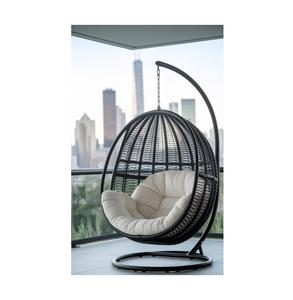 Columpio de hierro hecho a mano artístico decorativo fuerte duradero cómodo seguro elegante único Vintage rústico moderno al aire libre - Product Image 4