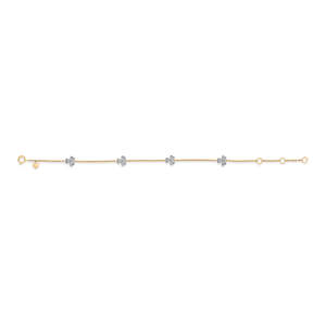 Pulsera Flexible de Oro Amarillo con Diamantes para Mujer - Product Image 4
