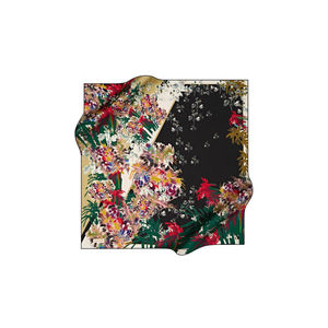 Luxury 100% <b>Silk</b> Twill Square Scarf-Custom Designer Leopard Print 90x90cm - Product Image 1