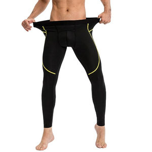 Pantalones para correr al aire libre, entrenamiento de compresión ligero y de secado rápido para hombres, cintura elástica, patrón sólido, venta al por mayor - Product Image 6