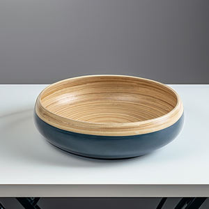 Tazón de Bambú Personalizado Ecológico de Artesanía Vietnamita - Vajilla Duradera para Fiestas con Recubrimiento de Laca - TS2001 - Product Image 2