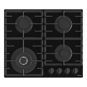 Placa de Cocción a Gas de 4 Zonas Negra HI4 GG663BHF de 60 cm - Product Image 1