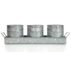 <b>Large</b> Silver Polished Hammered Metal <b>Planter</b> Indoor/Outdoor Home Garden Flower Pot Manufactured by Entryway <b>Planter</b> Producer - Product Image 4