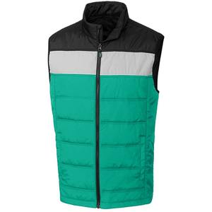 Chaquetas de burbujas sin mangas de invierno a la moda de alta calidad, chaleco acolchado con capucha utilitario personalizado para hombres - Product Image 2