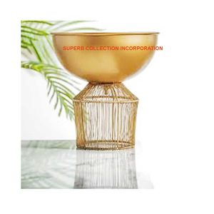 ชามเสิร์ฟโลหะสีทองดีไซน์แบบโบราณชามใส่ผลไม้ขัดเงาสำหรับตกแต่งงานแต่งงานงานปาร์ตี้ - Product Image 3