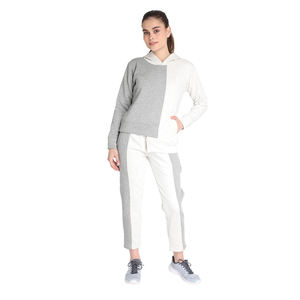 Ensemble de survêtement à capuche pour femmes, Logo personnalisé, combinaison de Jogging à capuche, bloc de couleurs, ensemble de survêtement Streetwear - Product Image 1