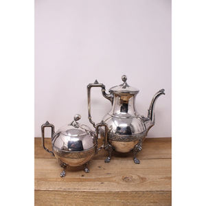 Best Selling Kitchenware Coffee Kettle Stainless Steel Mirror Polished Tea Service <b>Tray</b> Latest Design From India Set Of 4 <b>Pots</b> - Product Image 6