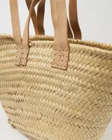 Sac à bandoulière vintage en paille tressée à la main pour femme, résistant à l'eau, avec deux poignées, idéal pour la plage et l'été