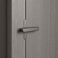 Porte intérieure moderne en MDF, surface finie apprêt blanche, isolation phonique, ouverture manuelle, quincaillerie personnalisée pour chambre à coucher
