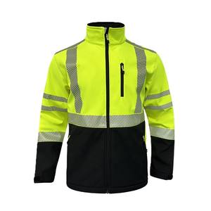 Chaqueta Softshell de alta visibilidad Ropa de invierno Hivis Fitness Ropa de trabajo para hombre - Product Image 1