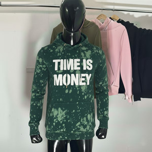 Conjunto de Chándal de Dos Piezas con Capucha y Pantalones de Felpa, Teñido Personalizado en 3D para la Parte Delantera, Chándal Bordado, Sudadera con Capucha Extra Grande para Hombre - Product Image 1