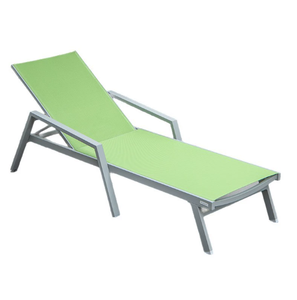 Chaise longue pliable imperméable moderne pour l'extérieur, mobilier <span class=keywords><strong>de</strong></span> terrasse en métal portable, piscine <span class=keywords><strong>de</strong></span> villa pour bronzer. - Product Image 5
