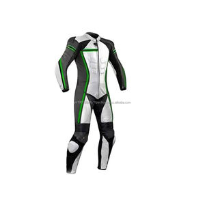 Chaqueta de Motociclista Personalizada con Logotipo al por Mayor, Conjunto de Chaqueta de Cuero para Carreras de Alta Calidad - Product Image 1