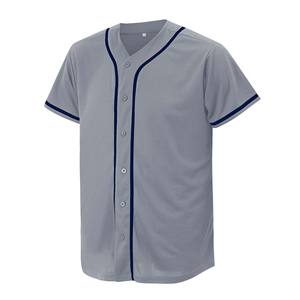 Jersey de béisbol de color atrevido abotonado camisa de softbol personalizada ajuste juvenil aparejos letras de sarga bordado de malla de secado rápido ajuste de EE. UU. - Product Image 1