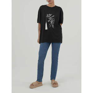เสื้อยืด KITOKO ผ้าฝ้าย 100% ทรงปกติ ดีไซน์เรียบง่าย ผ้าเจอร์ซีย์ระบายอากาศได้ดี ตกแต่งด้วยลายปัก - Product Image 2