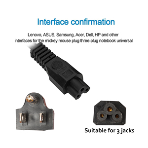 Cho UL chứng nhận máy tính xách tay dây điện mở rộng USA/Canada/Nhật Bản đã được phê duyệt với C5 nối 5-15p cắm IEC nữ loại kết thúc - Product Image 2