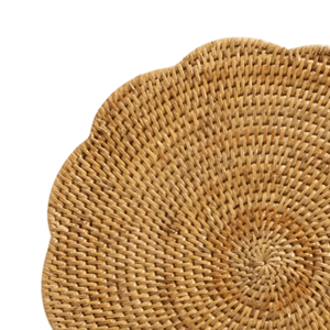 Handicraft 100% Eco-friendly Rattan Placemat Natural Color <b>Table</b> Decoration Home decor Handmade in Vietnam - Product Image 5