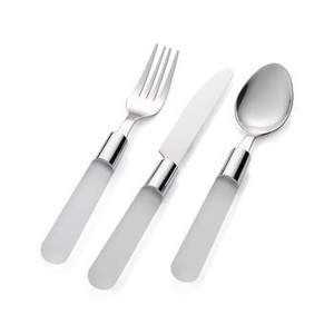 Stainless Steel Flatware <b>Set</b> with Resin Handle Elegant 24 Piece Design Perfect for Kitchenware Stylish Dining and Wedding Events - Product Image 2