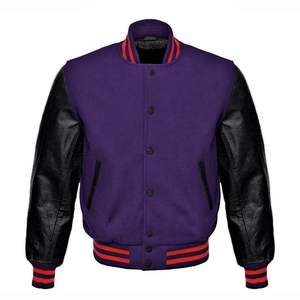 แจ็กเก็ตทีมเบสบอลวิทยาลัยสไตล์ย้อนยุคเครื่องแบบทีมสั่งทำงานปัก OEM ราคาโรงงาน - Product Image 1