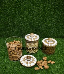 Recipiente Decorativo de Nácar para Mesa, Tendencia 2026, con Bandeja, Tarro para Almacenamiento Decorativo de Mesa - Product Image 6