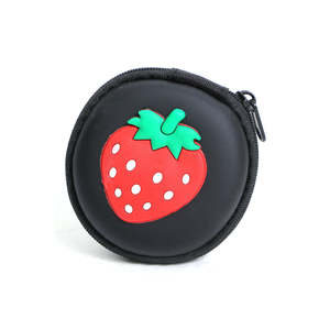 Pequeña bolsa redonda de joyería en forma de fresa - Product Image 2