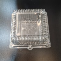 Boîte de conservation alimentaire personnalisée sans BPA, boîte d'emballage pour fruits frais, boîte en PET de qualité alimentaire, boîte à gâteau en plastique transparent personnalisée