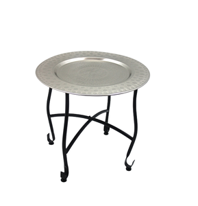 Unique <b>Decorative</b> Iron Round Side <b>Table</b> and Coffee <b>Table</b> Yellow Marble Finished for Home and Hotel <b>Decoration</b> - Product Image 2
