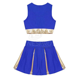Ensembles d'uniformes de cheerleading pour femmes à bas prix en gros personnalisés avec votre propre logo 100% polyester - Product Image 4