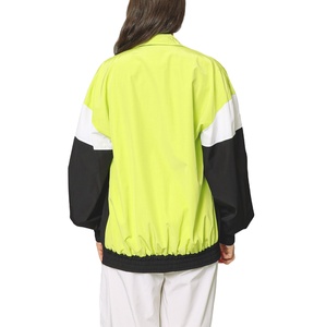 Nouveau à la mode femmes Patchwork couleur imperméable léger coupe-vent vêtements actifs en plein air couleur bloc été veste pour les femmes - Product Image 2