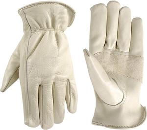 Gants de travail en cuir robustes et durables pour la construction, l'agriculture et la sécurité industrielle - Product Image 2