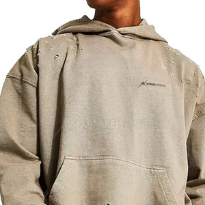 Sudaderas con Capucha para Hombre, de Alta Calidad, 100% Algodón, Ligeras, de Secado Rápido, con Logotipo Personalizado, Estilo Desgastado, Moda de Invierno, en Stock - Product Image 6