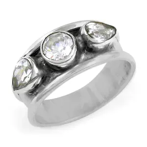 Anillo de Moda para Mujer de Plata de Ley 925 con Circonita Cúbica - Opción de Regalo - Product Image 1