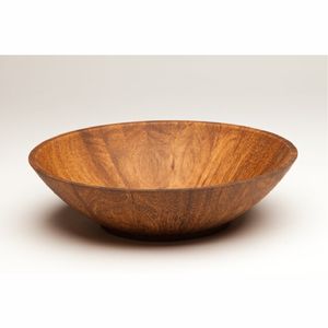 Grand ensemble de saladiers en bois d'acacia naturel, bols de service ronds écologiques pour fruits, vaisselle en bois durable artisanale - Product Image 6