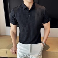 Kaos Pria Kasual Bisnis Musim Panas, Bahan Katun Serat Bambu Kanvas, Bernapas, Cepat Kering, Ukuran Besar, Lengan Pendek, Model Terbaru
