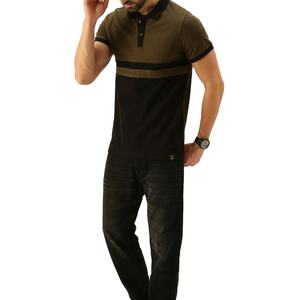Couleur unie de sport en polyester respirant de haute qualité pour polos pour hommes Impression de logo personnalisé Style décontracté Poids du tissu de 200 grammes - Product Image 5