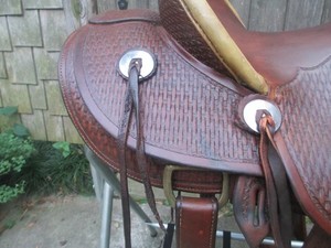 Selle de cowboy en cuir de qualité supérieure Western Ranch Roper Wade |   Durable et confortable |   Selle d'équitation artisanale de haute qualité pour l'équitation - Product Image 5