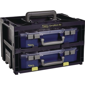 Boîte d'assortiment CarryMore 80 W386xD278xH241mm, 9 étuis par boîte, en polypropylène et polycarbonate, par RAACO - Product Image 1