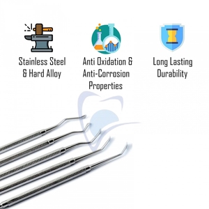 Kit d'ascenseurs manuels de racine et de sinus en acier inoxydable de qualité supérieure de vente chaude pour l'antoplastie d'implant dentaire - Product Image 2