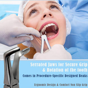 Fórceps dentales manuales de Venta caliente, Instrumentos dentales para niños adultos, base de extracción quirúrgica - Product Image 4