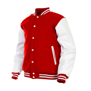Chaqueta de béisbol universitaria Varsity de talla grande 4XL para hombre de moda, estilo Letterman de lujo único, Parche en blanco bordado 3D Collage - Product Image 4