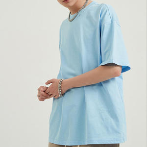 220Gsm venta al por mayor de alta calidad 100% algodón camiseta personalizada para hombres que imprime su marca de gran tamaño hombro caído camiseta para hombres - Product Image 1