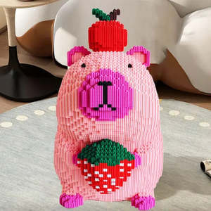 Nanoblock Grand Capybara Rigolo, Juguete de Construcción Creativo y Moderno a Escala 1:8, Bloques de Plástico ABS para Armar, Modelo DIY - Product Image 5