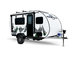 Caravane de voyage mobile tout-terrain 4x4 noire avec salle de bain, cuisine et lit - Product Image 1