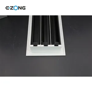 HVAC Aluminum+ABS Plastic Material Large Adjustable Air Supply Slot Diffuser Air Vent Ceiling Grill Wall Air Ventilation