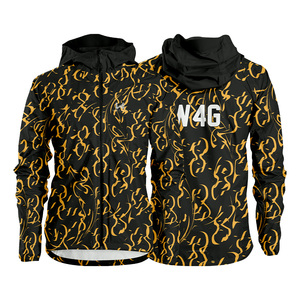 Veste coupe-vent décontractée unisexe à capuche, logo personnalisé, haute qualité, 100% nylon enduit, imperméable, respirante, fermeture éclair - Product Image 6